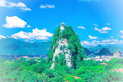 独秀峰读书岩