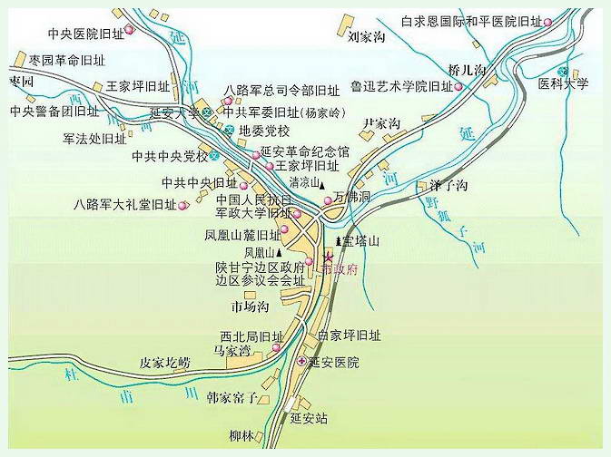延安宝塔山景区（点击图片浏览大图）