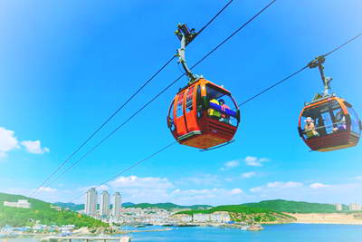 老虎滩海洋公园跨海空中索道