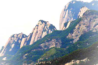 洛南秦岭观华山*