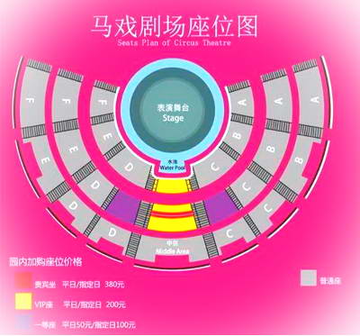 长隆大马戏最佳座位图