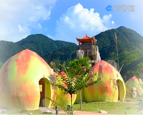 德化桃仙溪景区桃花岛