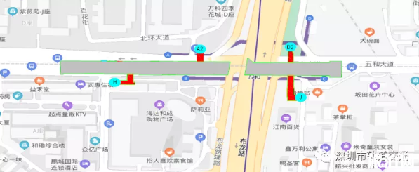 2020深圳地铁10号线站点出入口汇总 2020深圳地铁10号线站点出入口汇总