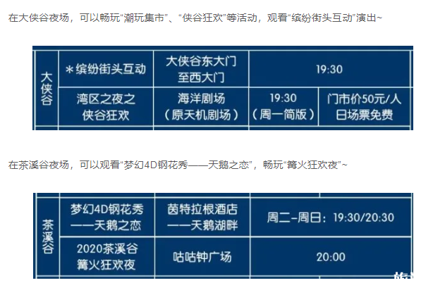 2020深圳景点夜场哪里好玩-门票优惠及活动介绍