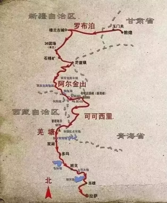 进藏路线有几条路线-路线图 进藏路线有几条路线-路线图