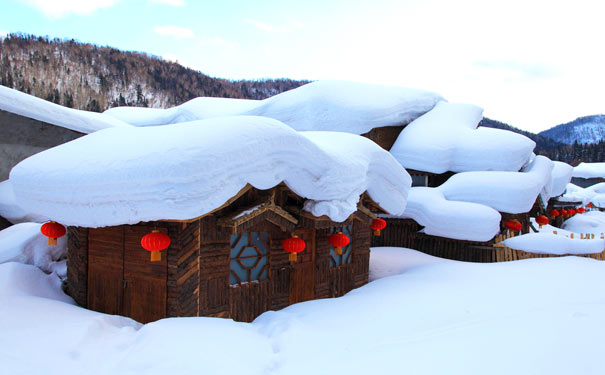安详宁静的雪村