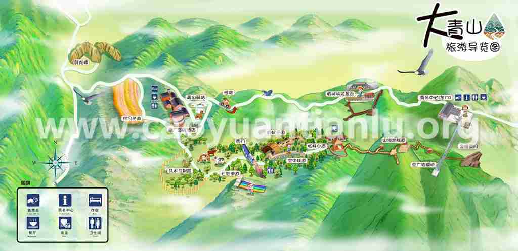 大青山旅游导览图